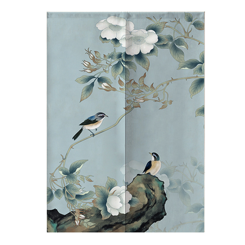 Noren Curtain Doorway - Japanese Noren Door Curtain Fengshui Ink