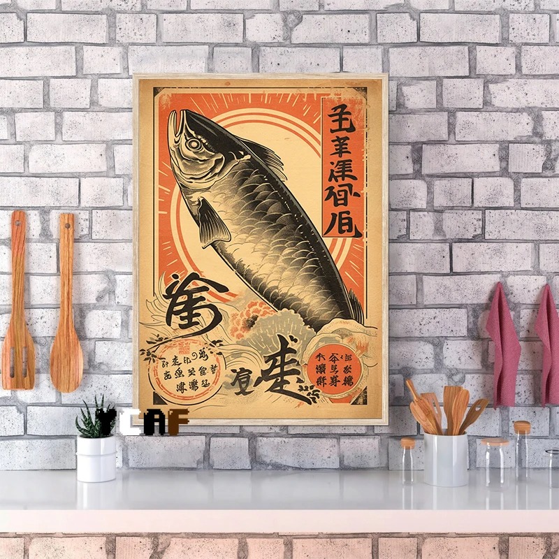 Vintage Japanese Food Poster C - Japanese Food Lifestyle recension och pris