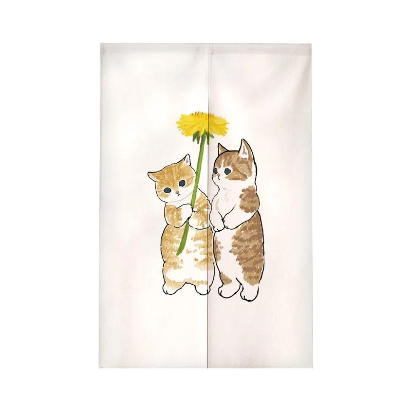 Funny Cat Japanese Door Curtai - Noren Curtain Doorway recension och pris