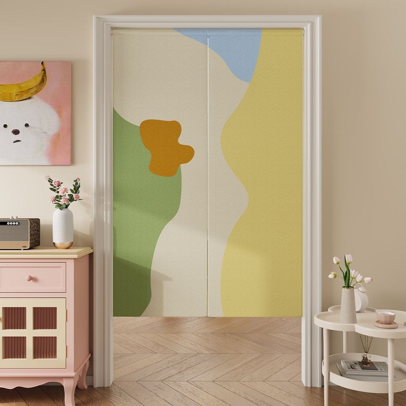 VIKAMA Japanese Morandi Abstra - Noren Curtain Doorway recension och pris