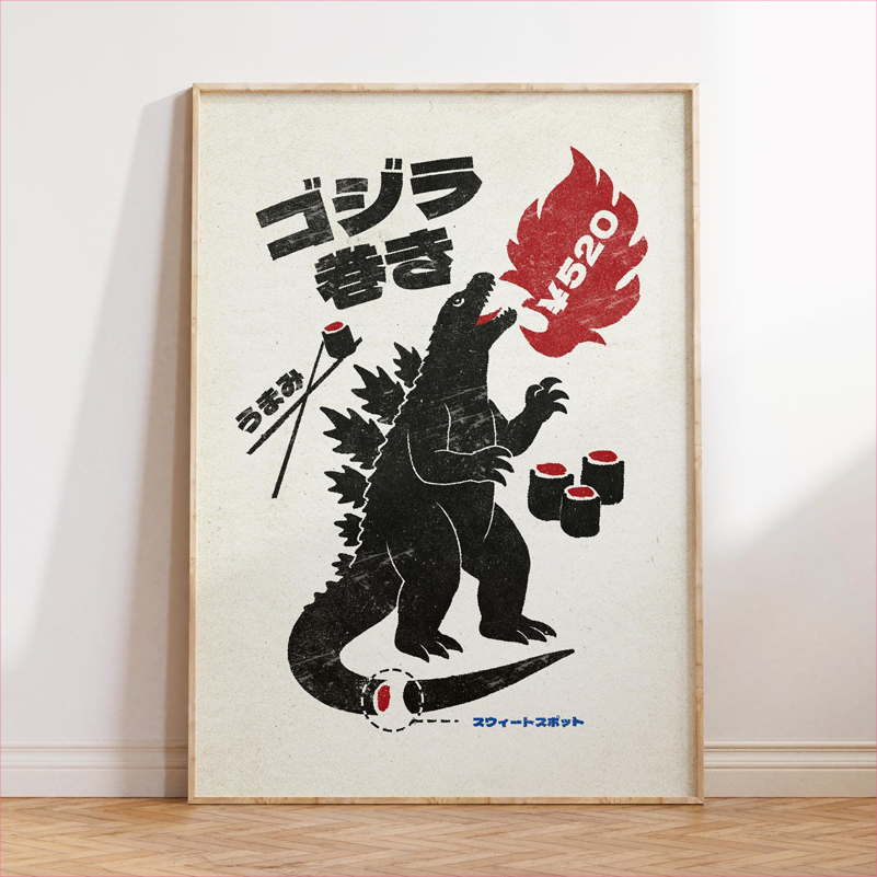 Japan Food Art Poster Retro Ja - Japanese Food Lifestyle recension och pris