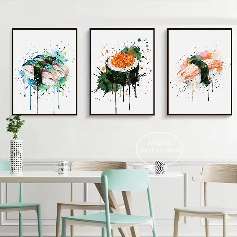 Watercolor Japanese Food Eel S - Japanese Food Lifestyle recension och pris