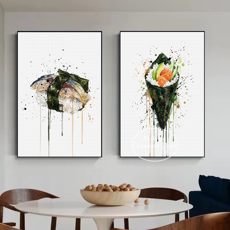 Watercolor Japanese Food Eel S - Japanese Food Lifestyle recension och pris