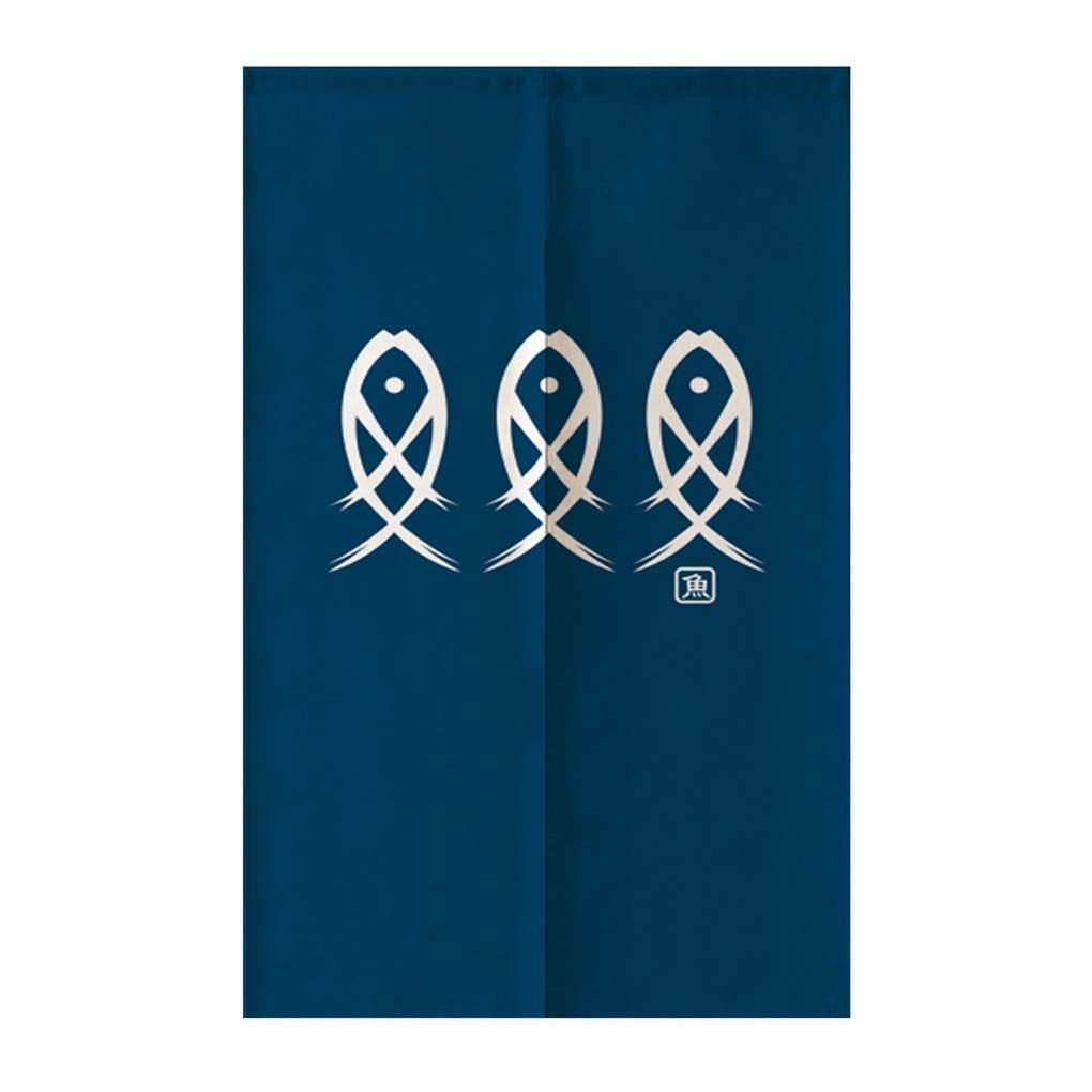 Ancient Character Fish Japanes - Noren Curtain Doorway recension och pris